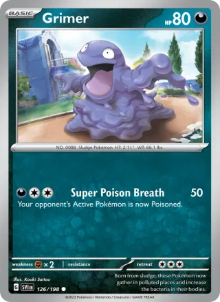 Grimer #126 · Scarlet & Violet Pokémon card