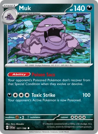 Muk #127 · Scarlet & Violet Pokémon card