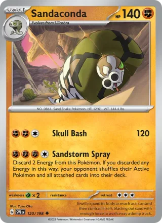 Sandaconda #120 · Scarlet & Violet Pokémon card
