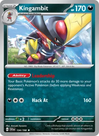 Kingambit #134 · Scarlet & Violet Pokémon card