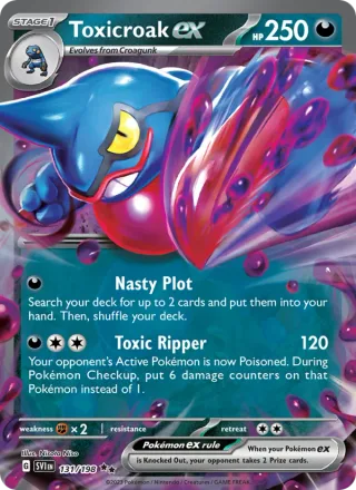 Toxicroak ex #131 · Scarlet & Violet Pokémon card