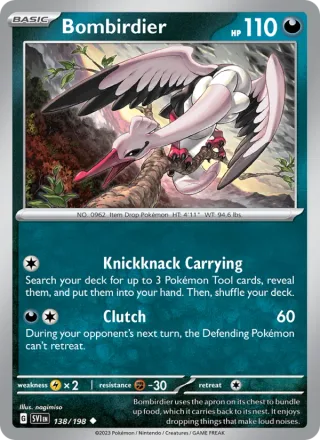 Bombirdier #138 · Scarlet & Violet Pokémon card