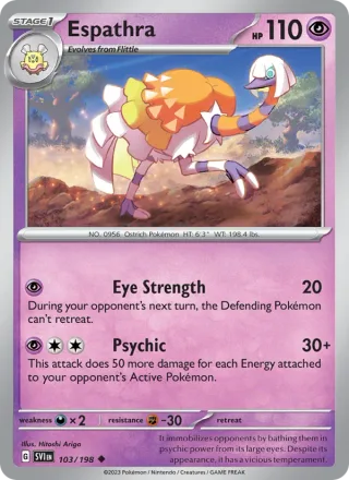 Espathra #103 · Scarlet & Violet Pokémon card