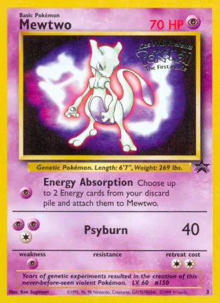 Mewtwo #3 · Wizards Black Star Promos Pokémon card