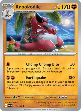 Krookodile #117 · Scarlet & Violet Pokémon card