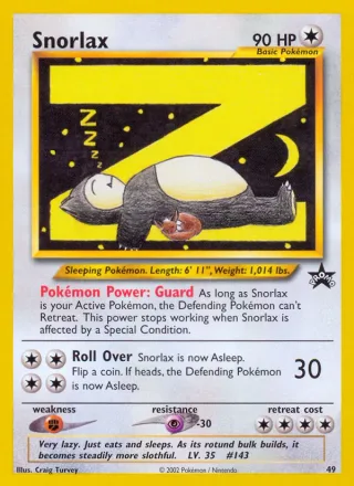 Snorlax #49 · Wizards Black Star Promos Pokémon card