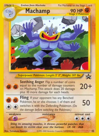 Machamp #43 · Wizards Black Star Promos Pokémon card