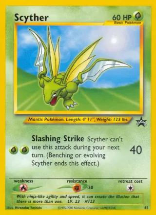 Scyther #45 · Wizards Black Star Promos Pokémon card