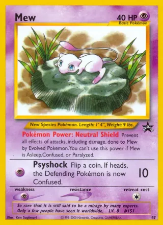 Mew #47 · Wizards Black Star Promos Pokémon card