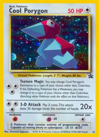 Cool Porygon #15 · Wizards Black Star Promos Pokémon card