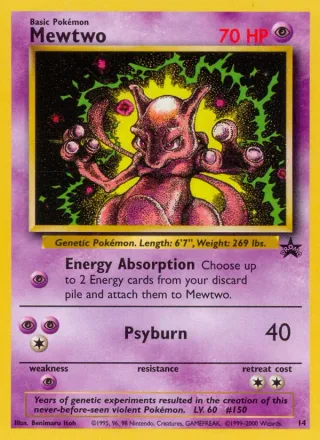 Mewtwo #14 · Wizards Black Star Promos Pokémon card