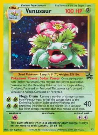 Venusaur #13 · Wizards Black Star Promos Pokémon card
