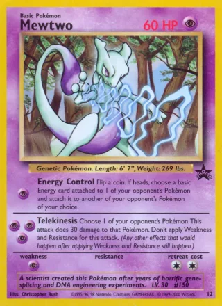 Mewtwo #12 · Wizards Black Star Promos Pokémon card