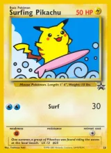 Surfing Pikachu · Wizards Black Star Promos Pokémon card