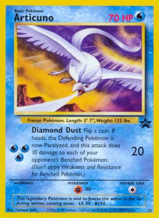 Articuno #22 · Wizards Black Star Promos Pokémon card