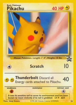 Pikachu #26 · Wizards Black Star Promos Pokémon card