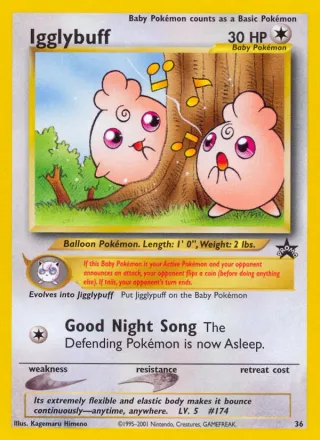 Igglybuff #36 · Wizards Black Star Promos Pokémon card