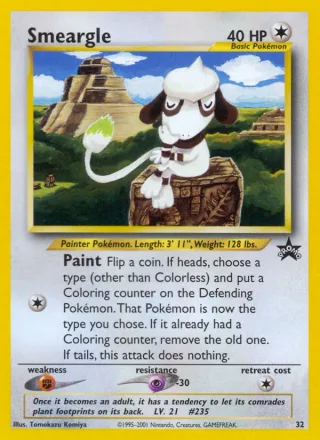 Smeargle #32 · Wizards Black Star Promos Pokémon card