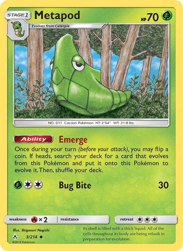 Metapod full card art