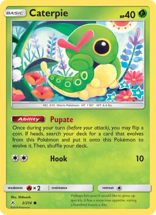 Caterpie #2 · Unbroken Bonds Pokémon card