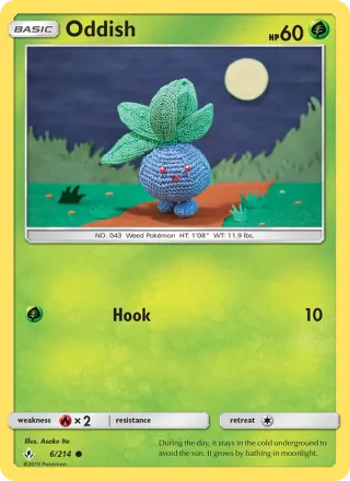 Oddish #6 · Unbroken Bonds Pokémon card