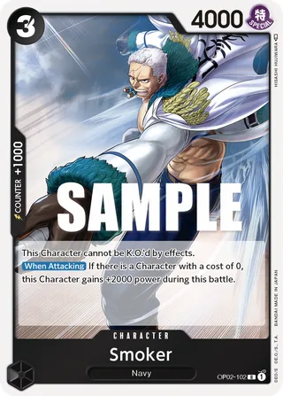 Smoker #OP02-102 · Paramount War One Piece card
