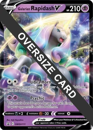 Galarian Rapidash V - SWSH111 #SWSH111 · Jumbo cards Pokémon card