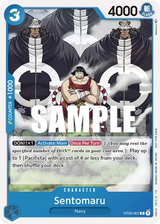 Sentomaru (Tournament Pack Vol. 3) [Participant] #ST03-007-tournament-pack-vol-3-participant · One Piece Promotion Cards One Piece card