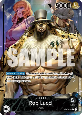 Rob Lucci (Parallel) #OP07-079-parallel · 500 Years in the Future One Piece card