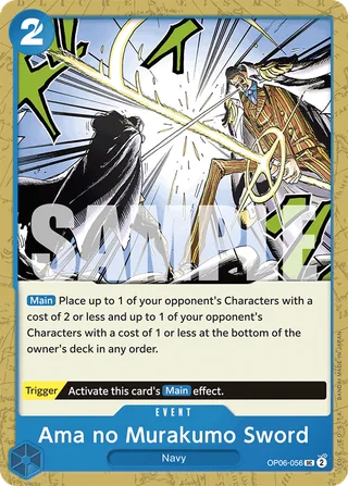Ama no Murakumo Sword (Jolly Roger Foil) #OP06-056-jolly-roger-foil · Premium Booster -The Best- One Piece card