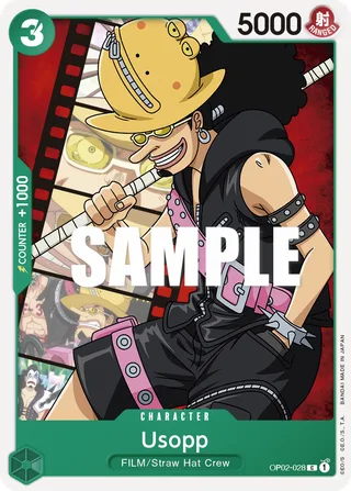 Usopp #OP02-028 · Paramount War Pre-Release Cards One Piece card