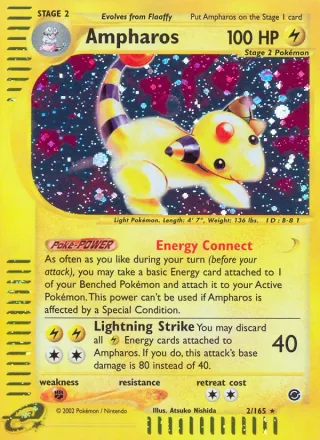 Ampharos #2 · Expedition Base Set Pokémon card