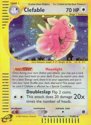 Clefable #7 · Expedition Base Set Pokémon card