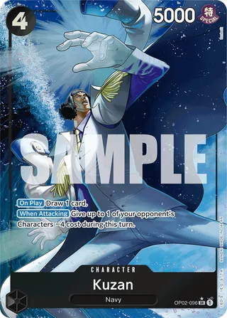 Kuzan (Alternate Art) #OP02-096-alternate-art · Premium Booster -The Best- One Piece card