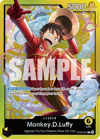 Monkey.D.Luffy #ST29-001 · ST-29: Starter Deck 29 Egghead One Piece card
