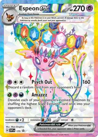 Espeon ex #175 · SVP Black Star Promos Pokémon card
