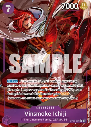 Vinsmoke Ichiji (Judge Pack Vol. 5) #OP06-061-judge-pack-vol-5 · One Piece Promotion Cards One Piece card