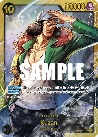 Kuzan #OP02-121 · Paramount War One Piece card