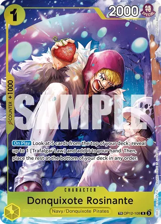 Donquixote Rosinante #OP12-108 · The Azure Sea's Seven One Piece card