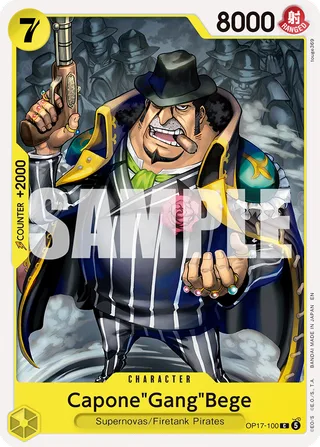 Capone"Gang"Bege #OP17-100 · The World's Strongest Warriors One Piece card
