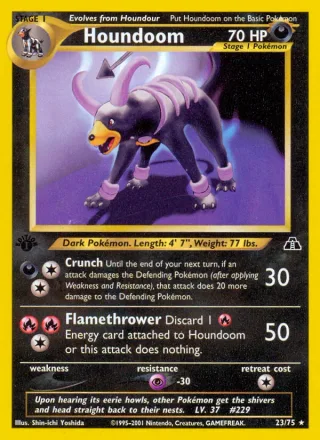 Houndoom #23 · Neo Discovery Pokémon card