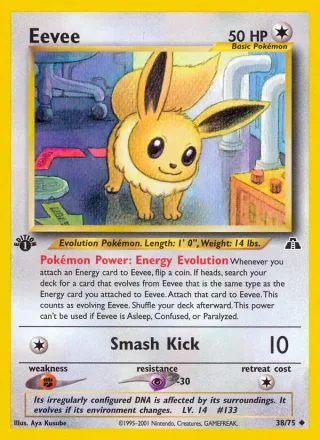 Eevee #38 · Neo Discovery Pokémon card