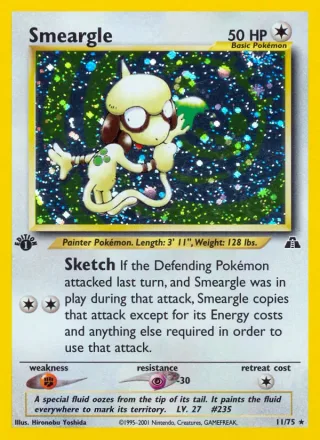 Smeargle #11 · Neo Discovery Pokémon card