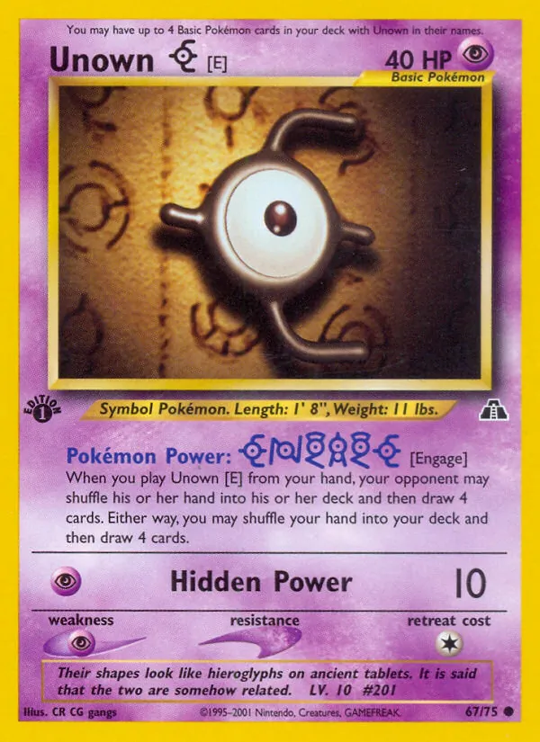 Unown [E] full card art