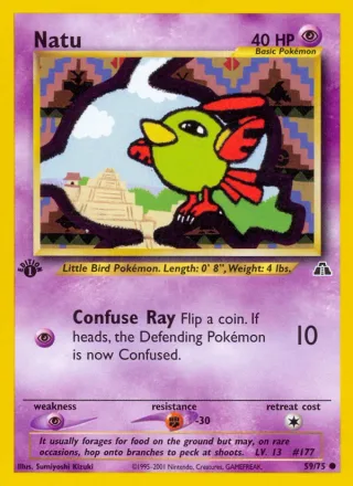 Natu #59 · Neo Discovery Pokémon card