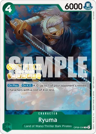 Ryuma (Judge Pack Vol. 4) #OP06-036-judge-pack-vol-4 · One Piece Promotion Cards One Piece card