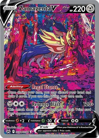 Zamazenta V #GG54 · Crown Zenith Galarian Gallery Pokémon card