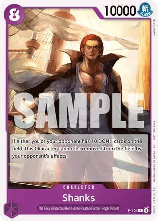 Shanks (Tournament Pack 2026 Vol. 2) #P-104-tournament-pack-2026-vol-2 · One Piece Promotion Cards One Piece card