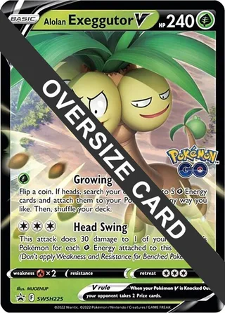 Alolan Exeggutor V - SWSH225 #SWSH225 · Jumbo cards Pokémon card