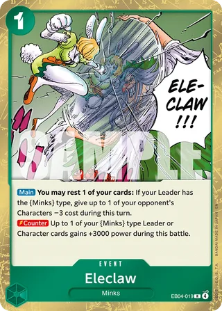 Eleclaw #EB04-019 · The Azure Sea's Seven One Piece card